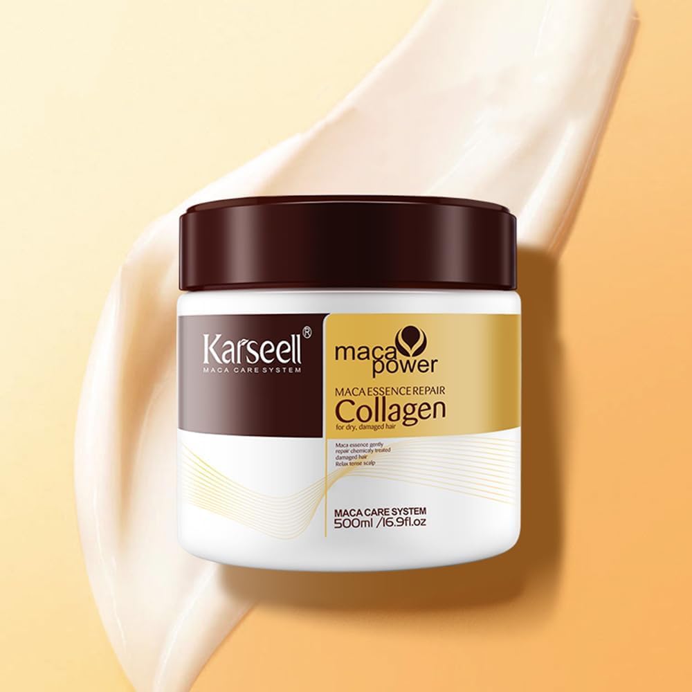 Karseell Collagen Hair Treatment Deep Repair & Hydration for Dry, Damaged Hair! 💆‍♀️💖 500ml