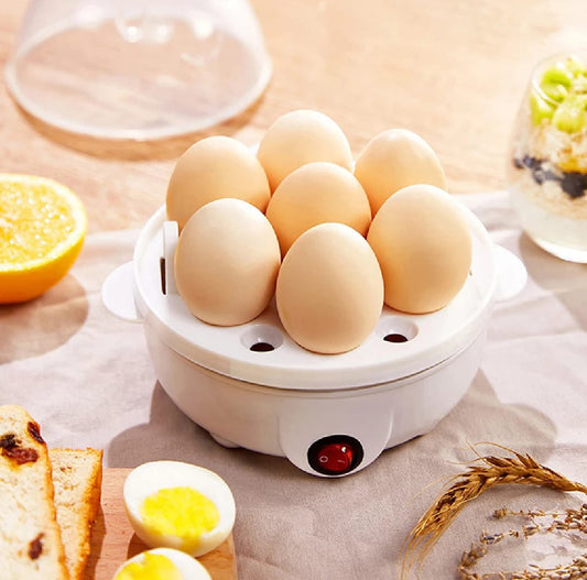 🥚 7-Egg Cooker & Poacher 🍳  Non-Stick, Rapid Boil & Steam 🚀  Easy Breakfast Maker 🕒